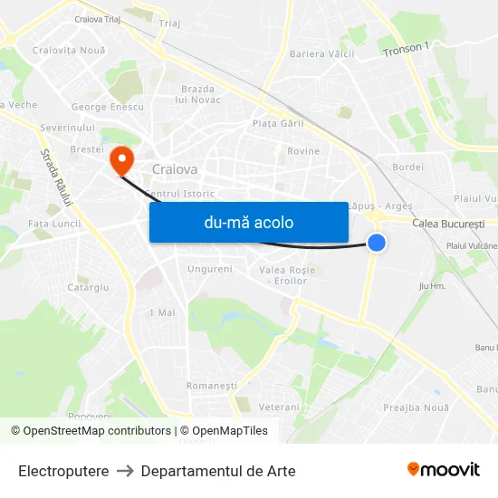 Harta de Electroputere către Departamentul de Arte