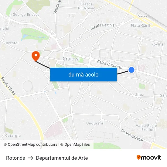 Harta de Rotonda către Departamentul de Arte