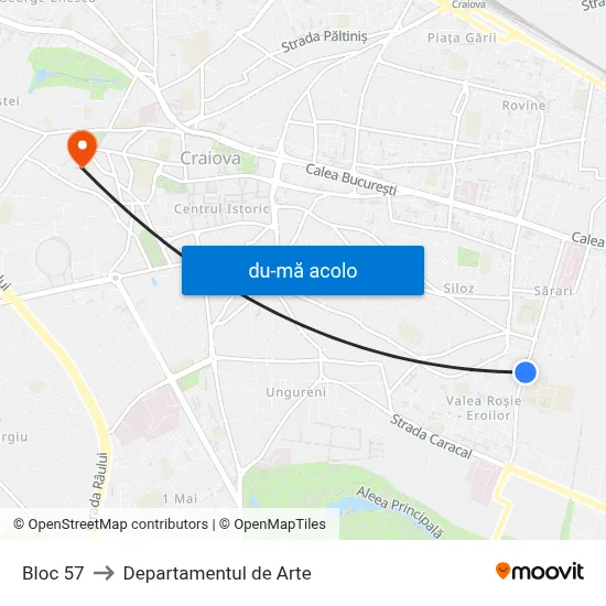 Harta de Bloc 57 către Departamentul de Arte