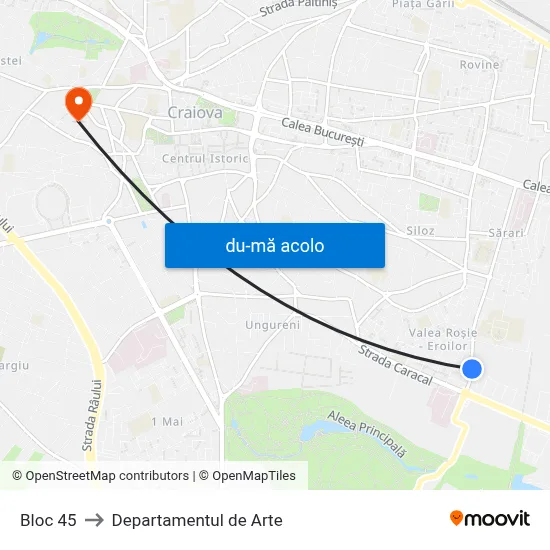 Harta de Bloc 45 către Departamentul de Arte