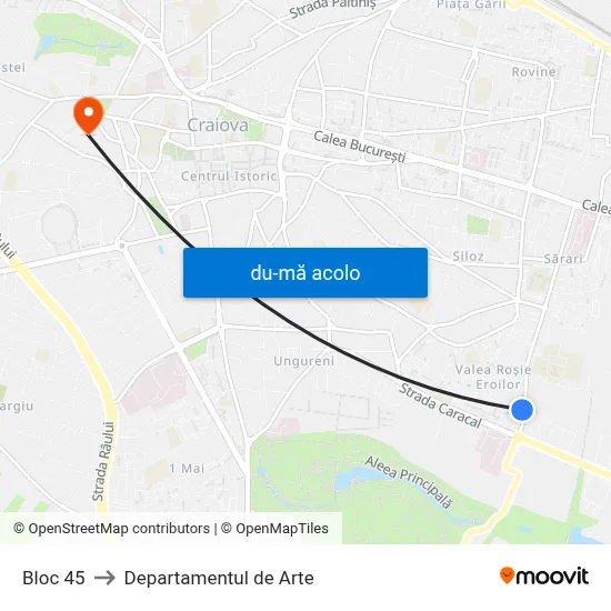 Harta de Bloc 45 către Departamentul de Arte