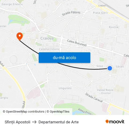 Harta de Sfinții Apostoli către Departamentul de Arte