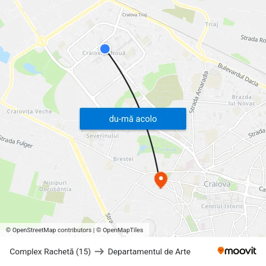 Harta de Complex Rachetă (15) către Departamentul de Arte