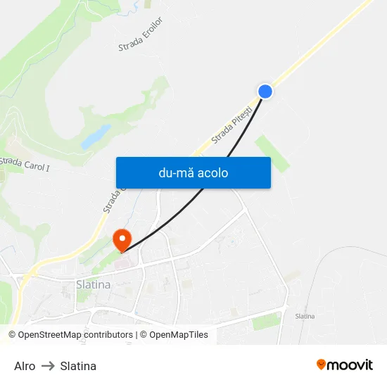 Harta de Alro către Slatina