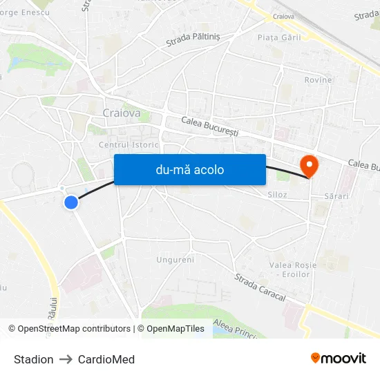 Harta de Stadion către CardioMed