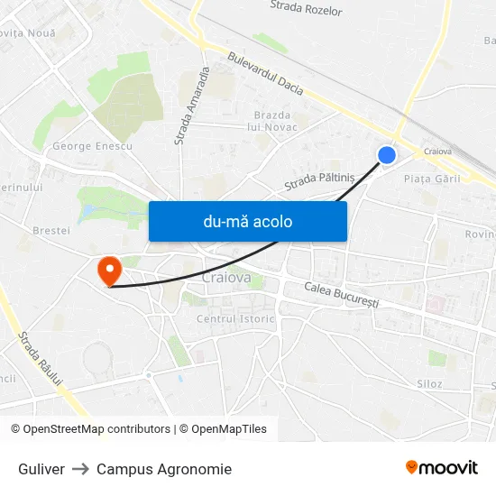 Harta de Guliver către Campus Agronomie