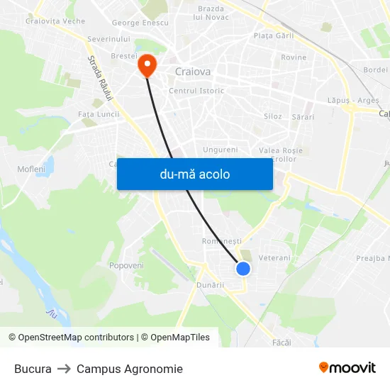 Harta de Bucura către Campus Agronomie