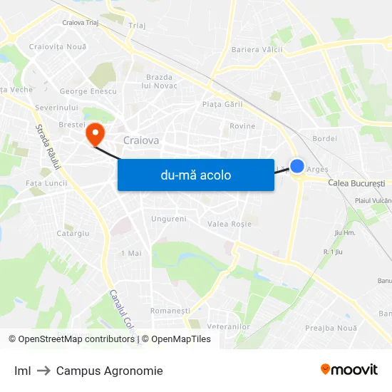Harta de Iml către Campus Agronomie
