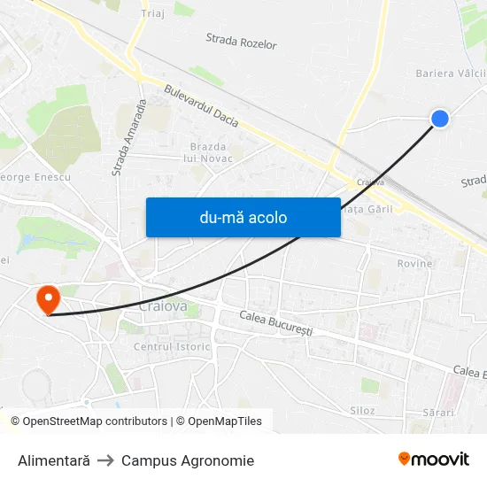 Harta de Alimentară către Campus Agronomie