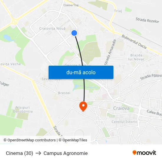 Harta de Cinema (30) către Campus Agronomie