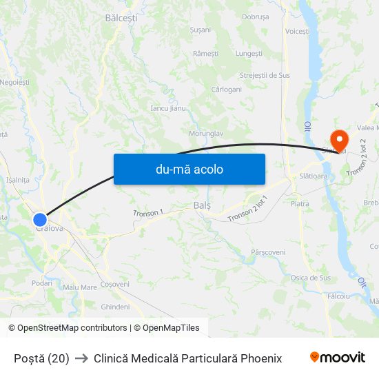 Harta de Poștă (20) către Clinică Medicală Particulară Phoenix