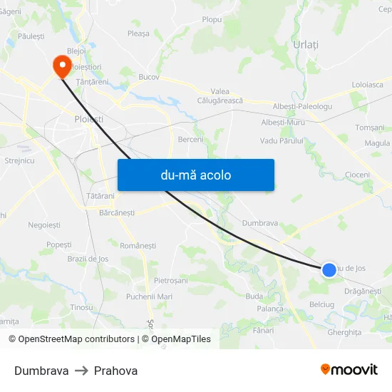 Harta de Dumbrava către Prahova