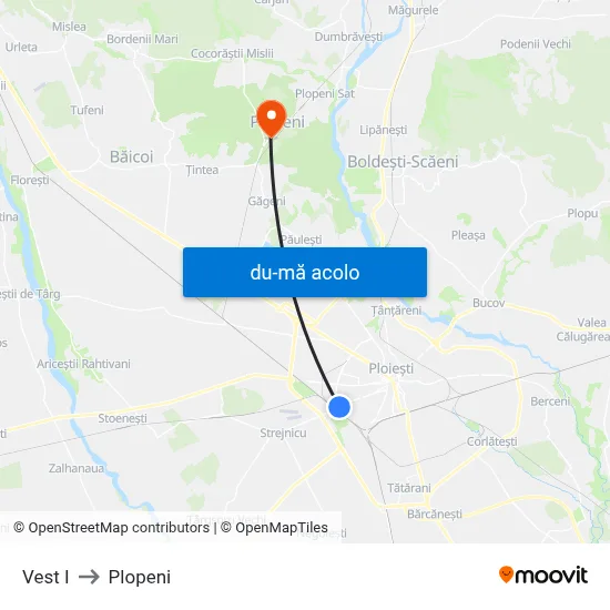 Harta de Vest I către Plopeni