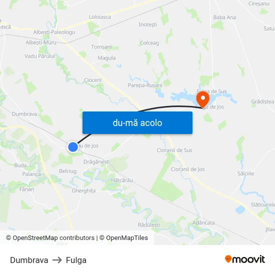 Harta de Dumbrava către Fulga