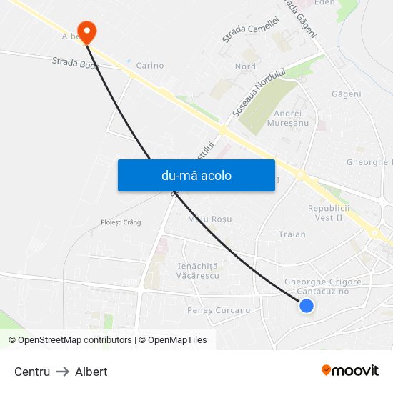 Harta de Centru către Albert