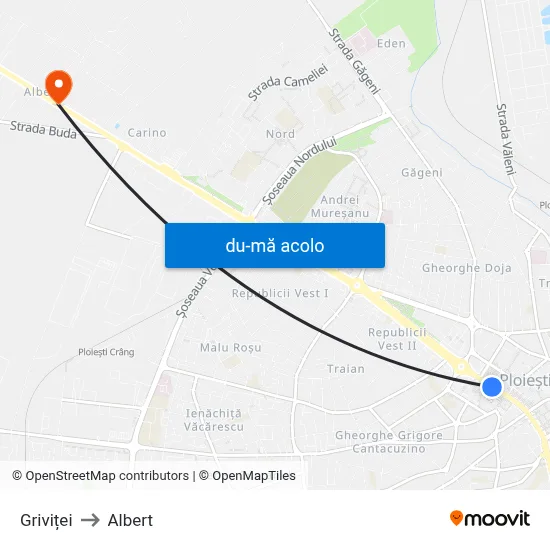 Harta de Griviței către Albert