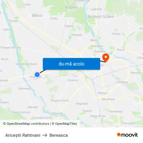 Harta de Ariceștii Rahtivani către Bereasca