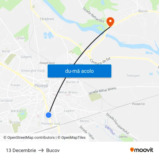 Harta de 13 Decembrie către Bucov