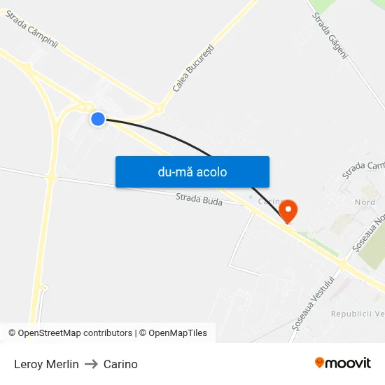 Harta de Leroy Merlin către Carino