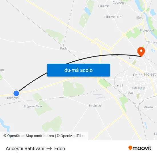 Harta de Ariceștii Rahtivani către Eden