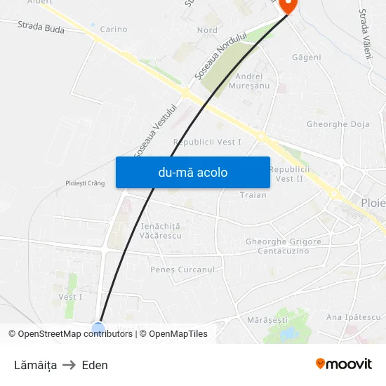 Harta de Lămâița către Eden