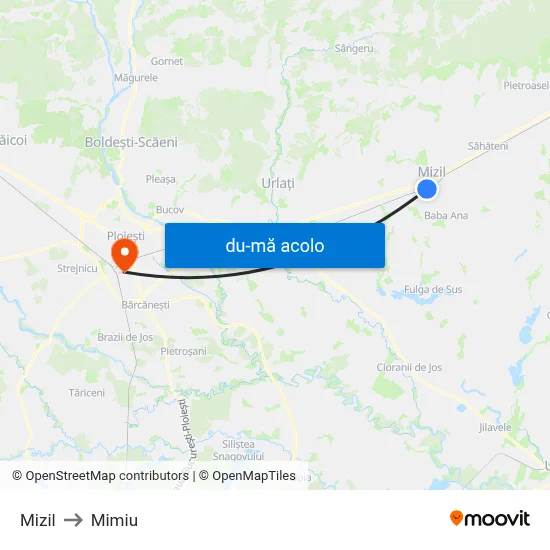 Harta de Mizil către Mimiu