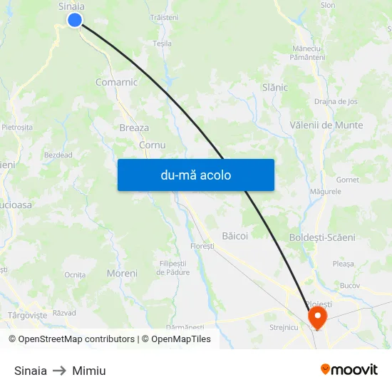 Harta de Sinaia către Mimiu