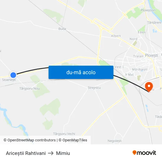 Harta de Ariceștii Rahtivani către Mimiu