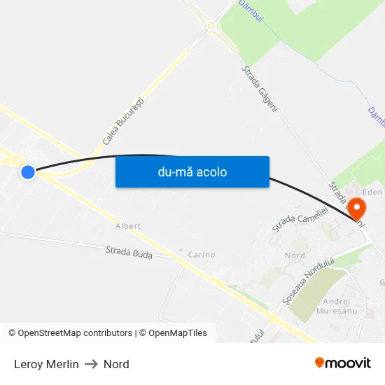 Harta de Leroy Merlin către Nord