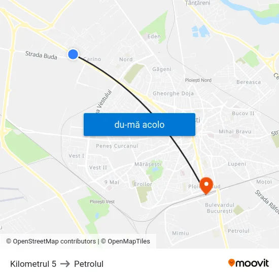 Harta de Kilometrul 5 către Petrolul