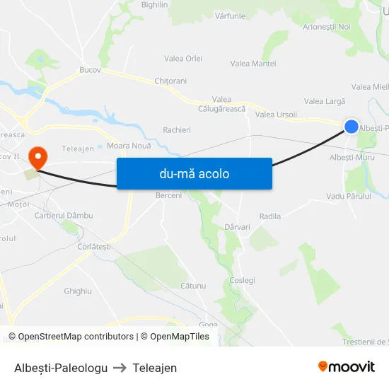 Harta de Albești-Paleologu către Teleajen