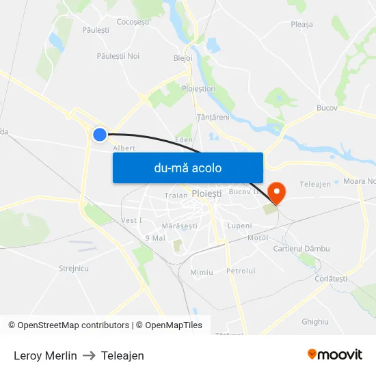 Harta de Leroy Merlin către Teleajen