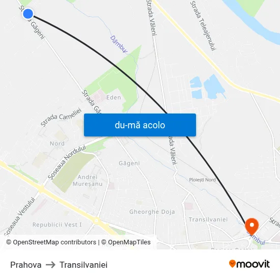 Harta de Prahova către Transilvaniei