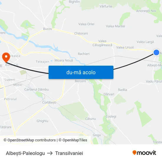 Harta de Albești-Paleologu către Transilvaniei