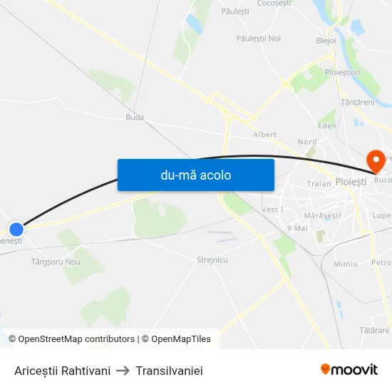 Harta de Ariceștii Rahtivani către Transilvaniei