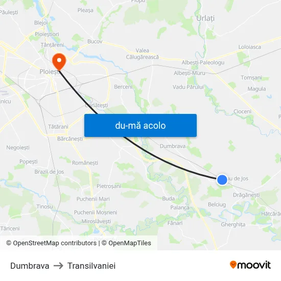 Harta de Dumbrava către Transilvaniei