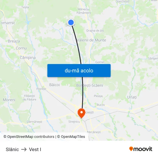 Harta de Slănic către Vest I