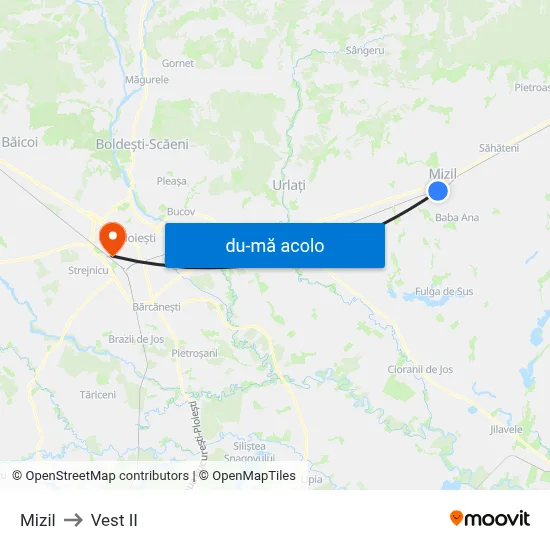 Harta de Mizil către Vest II