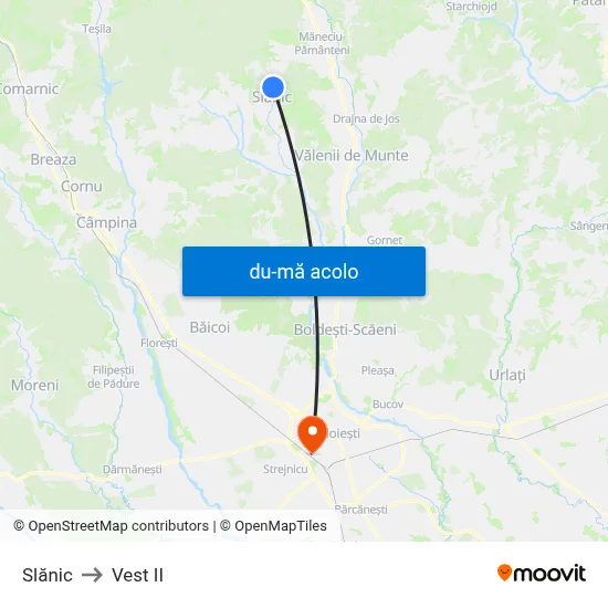 Harta de Slănic către Vest II