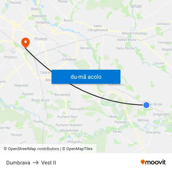 Harta de Dumbrava către Vest II