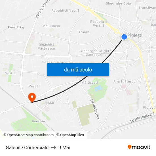 Harta de Galeriile Comerciale către 9 Mai