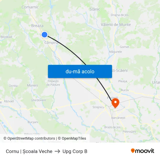 Harta de Cornu | Școala Veche către Upg Corp B