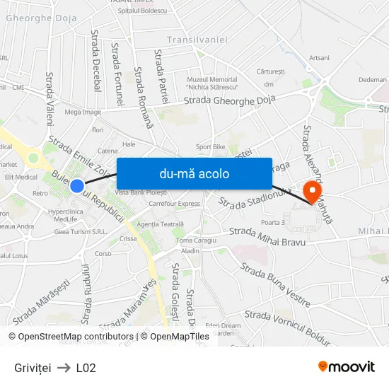 Harta de Griviței către L02