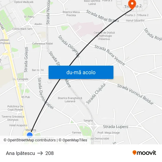 Harta de Ana Ipătescu către 208