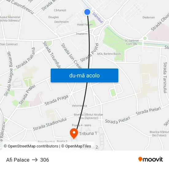 Harta de Afi Palace către 306