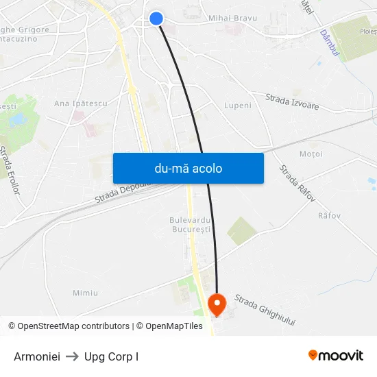 Harta de Armoniei către Upg Corp I