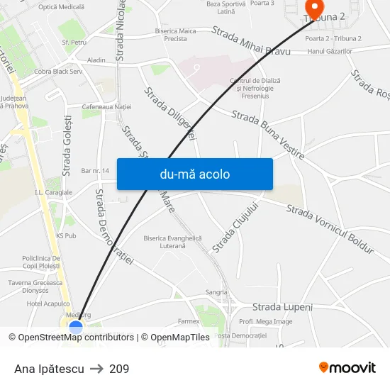 Harta de Ana Ipătescu către 209