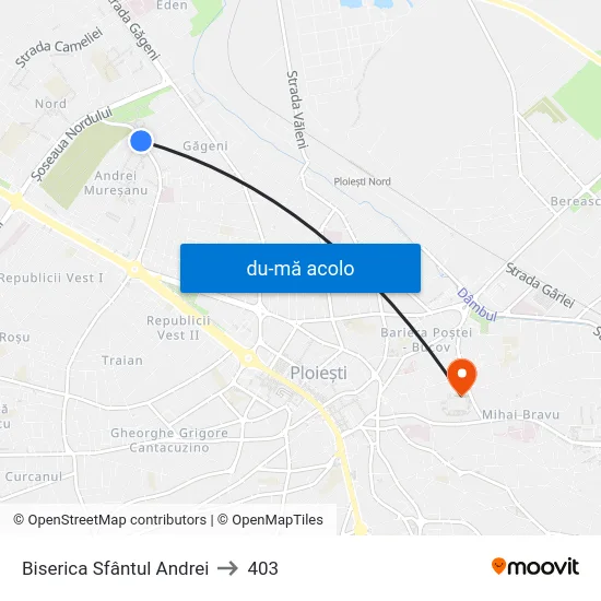 Harta de Biserica Sfântul Andrei către 403