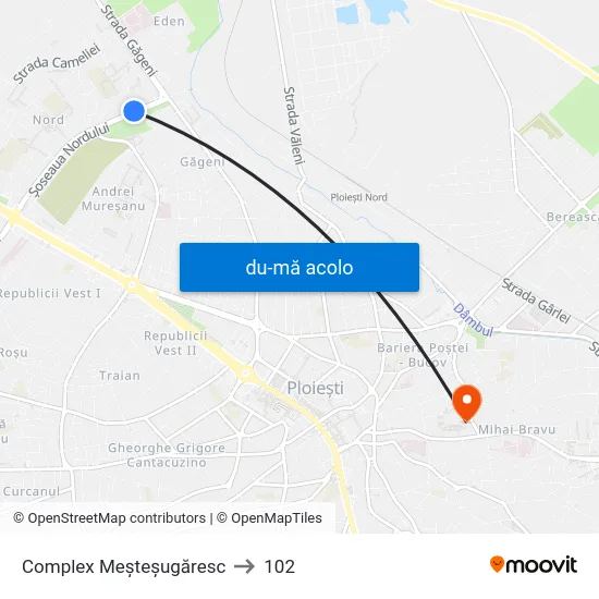 Harta de Complex Meșteșugăresc către 102