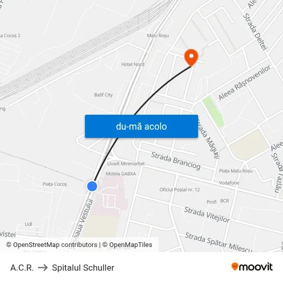 Harta de A.C.R. către Spitalul Schuller